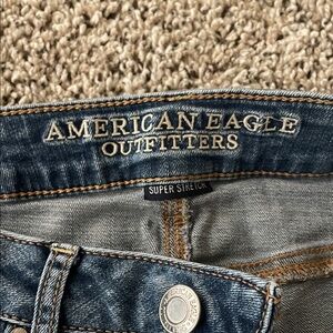American Eagle Outfitters Blue Ankle Jeans